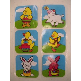 Unbranded 50 Easter Bunny Duck Lamb  Stickers Teacher Supply Party Favors Bible School