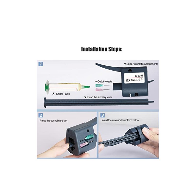 Portable Solder Paste Extruder Accurate Control Soldering Flux Glue Dispenser