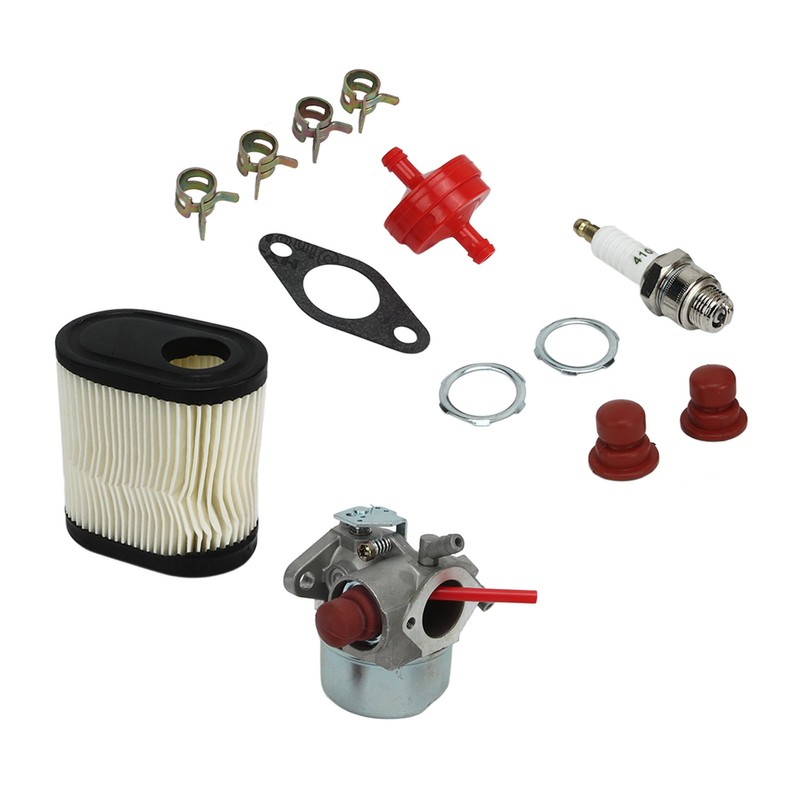 Carburetor 640350 Spark Plug Air Filter Fuel Filter Kit Replacement