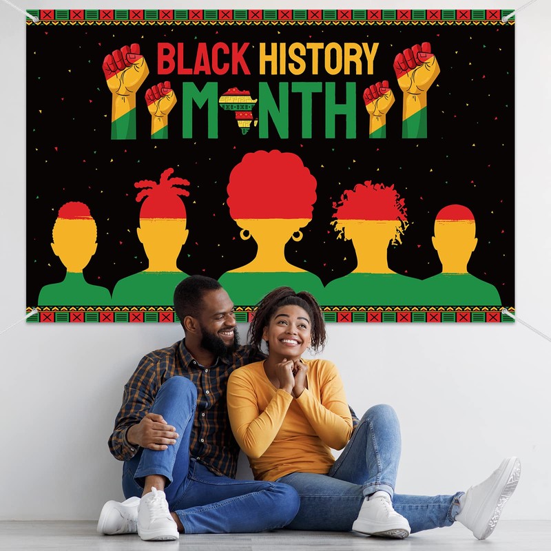 Black History Month Decorations Backdrop Banner Classroom Bulletin Board Decorations
