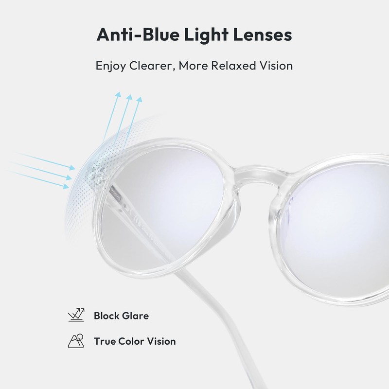 Zenottic Blue Light Blocking Glasses, Anti Dizzy Glasses Women and