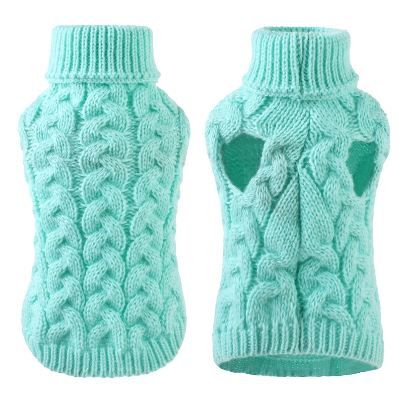 NACOCO Classic Dog Sweater Knitted Turtleneck Dog Sweater Warm Winter