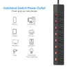 ANNQUAN 8 Outlet Heavy Duty Power Strip with 8 Individual