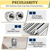 Hmevsafinect 1/4-20 Acorn Cap Nuts,304 Stainless Steel 18-8 Acorn Cap