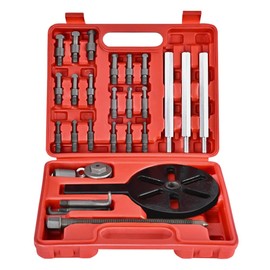 HQSSWUCH Bearing Puller Set, 21 in 1 Multi-Function Bearing Removal Tool, Bearing Disassembly Puller with Red Storage Box, for Repair Motorbikes, Cars and More Mechanical Equipment.