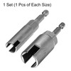 sourcing map 2pcs Hex Nut Driver Drill Bit Set 10mm