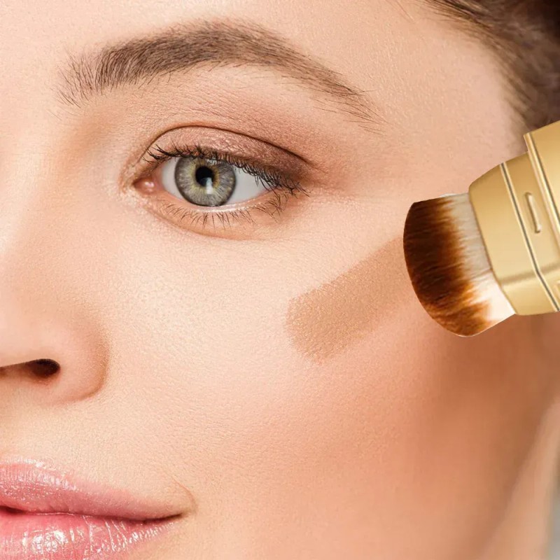 Brocha Mas Base Maquillaje Alta Cobertura Fácil Aplicación