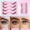 EVENTILL Lashes Fox Eye Lashes 16MM False Eyelashes Wispy Eyelash