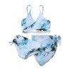 URMAGIC Girl's 3 Piece Bikini Swimsuits Printed Bathing Suit Adjustable