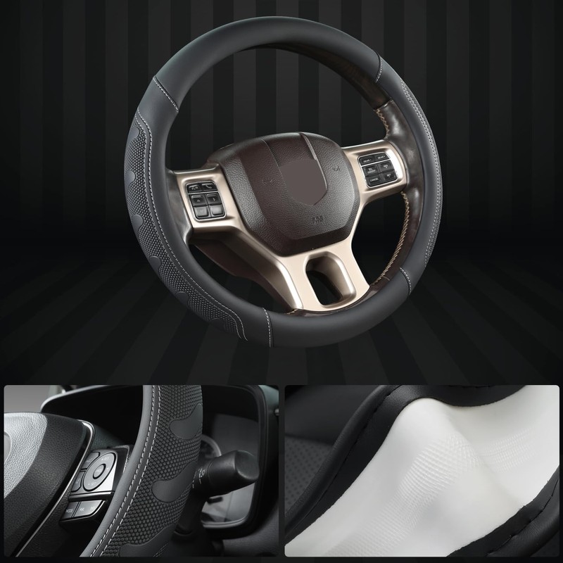 GIANT PANDA Car Steering Wheel Cover for RAM 1500 2500
