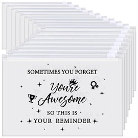 Sweetude 150 Pcs Cna Week Gifts Bulk 2025 Makeup Bags Bulk for Women EVA Christian Cosmetic Bag Thank You Gifts Teacher Nurse Appreciation Rainbow Inspirational Toiletry Pouch with Zipper(Simple)