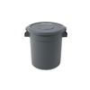 PRO&Family 20 Gallon Gray Round Commercial Trash Can with Lid/Ingredient