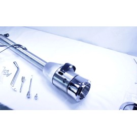 espeedpro21 28" GM Style Universal Column Shift Steering Column+9 holes Wheel Adpater Polish