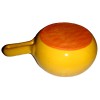 DE SILVA Terre D Umbria Yellow Pottery Handled Dish Soup