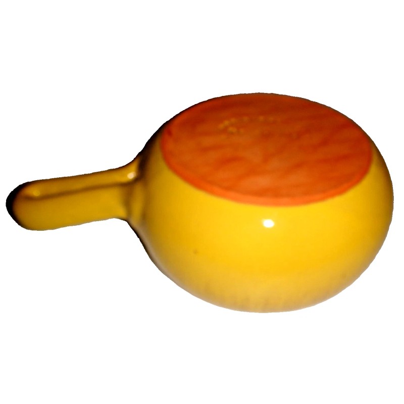 DE SILVA Terre D Umbria Yellow Pottery Handled Dish Soup