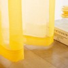 TOAVA DECO Butter Yellow Semi Sheer Curtains Linen Look 45