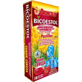 Broncolin Cereza Caja, 16 Pastillas