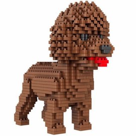 Atomic Building Poodle Dog or Poodle Figure to Build with Nano Blocks 950 Pieces