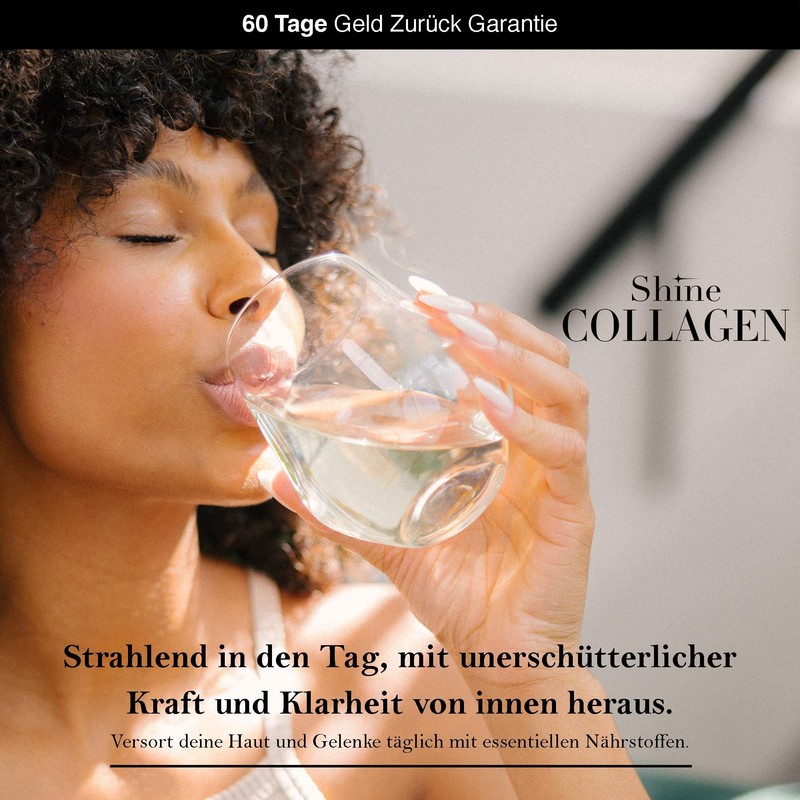 Shine Collagen Pulver 500g - 100% Collagen Peptide, Premium Hydrolysat