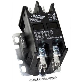Eaton Cutler-Hammer Compatible Replacement for Zettler Controls XMC0-252-EBBC - Replaced by EatonCutler Hammer C25BNB225T Contactor, 2-Pole, 25 Amp, 24 VAC Coil Voltage (C25BNB225T_v5)