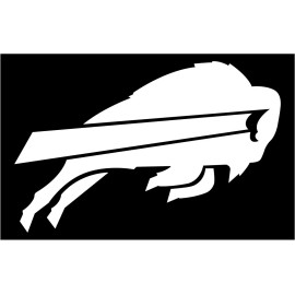 oracal Buffalo Bills Window Sticker Decal - White