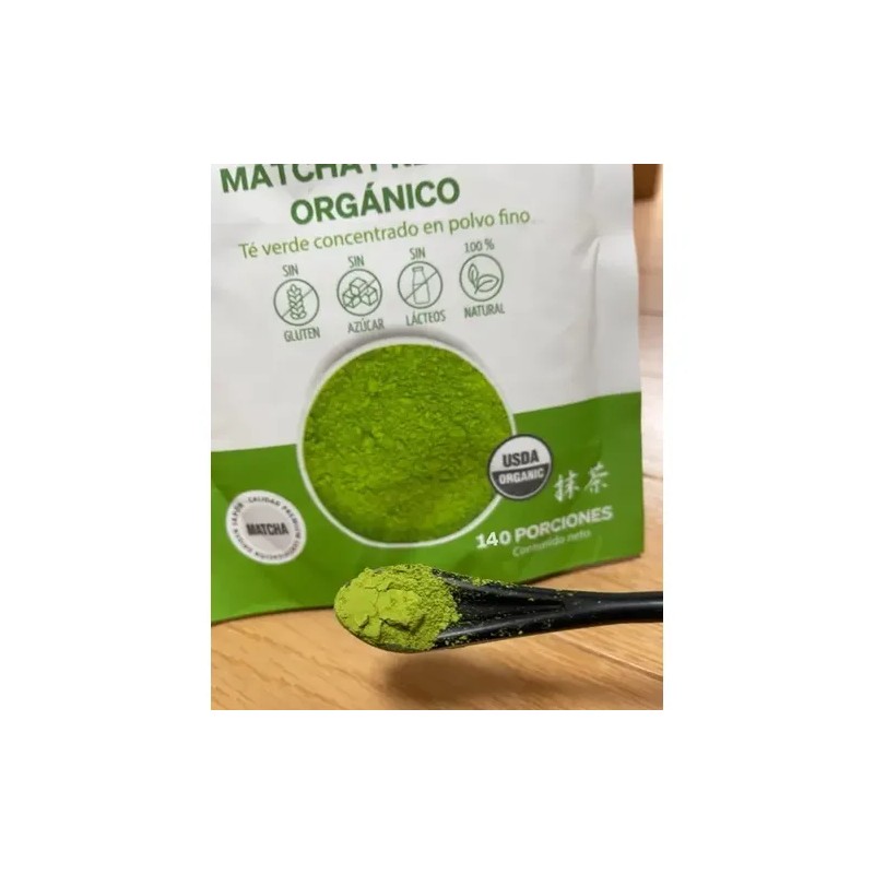 Té Matcha Japonés Premium Orgánico 2 Bolsas (70g C/u)