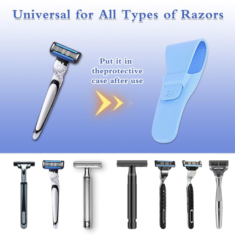 2-Pack Waterproof Razor Travel Case - Portable Shaver Protective Cover