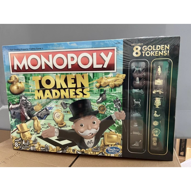 Hasbro MONOPOLY Token Madness 2015 Game / 16 Tokens. New.
