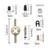 VooGenzek 25 pieces Sclaverand Presta valve core replacement set, valve