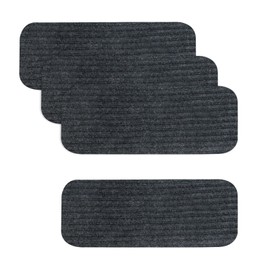 KUMGROT 4 Pcs RV Step Covers Mat Polyester Stair Cover Comfortable Ladder Step Carpet Camper Rugs for Inside RV Bedroom Bathroom Kitchen, 19.48"x7.48"