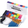 Ucanbe Pintura Facial Athena Original Con Polvo Y 10 Brochas