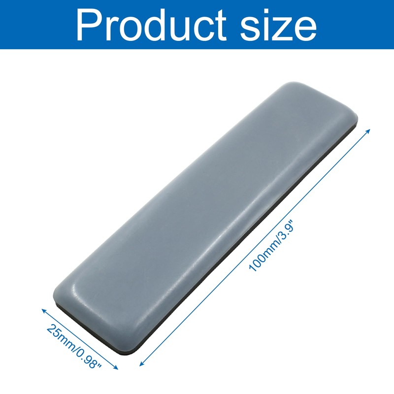 Bivethoi 10 Pcs Furniture Glide Rectangle, Self-Adhesive Sliders Pads Magic