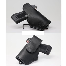 JM4 Tactical Magnetic Holster for Concealed Carry Gun | Size 2 | Fits LC9 | B Nano | G43 | P22 | CPX | Max 9 | (Black Original w/Optic Cut, IWB Left Hand Draw (Inside The Waistband))