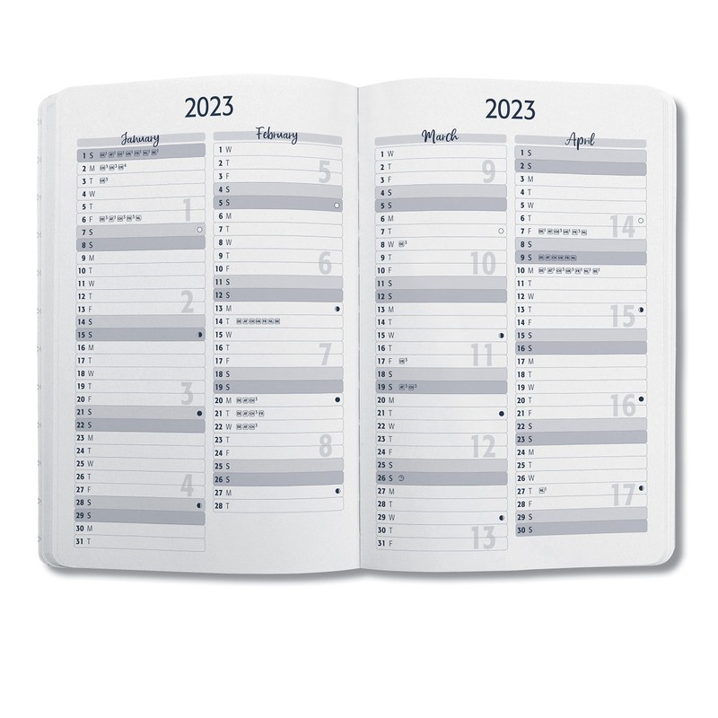 SIGEL J3102 Jolie Weekly diary 2023 - hardcover - 9,5