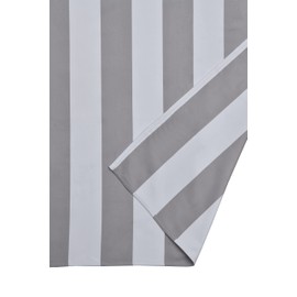 Sleepdown Striped Large Beach Towel Soft Microfiber Absorbent Swimming Pool Travel Camping Bath Sauna Gym Yoga with Bag - Grey - (160 x 90cm)