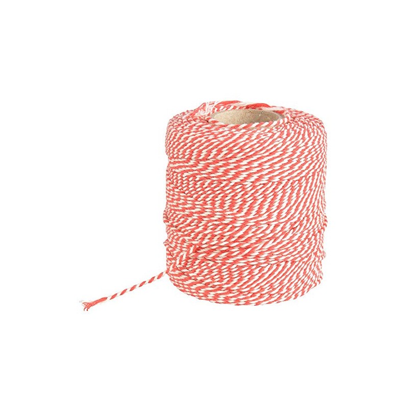 Esschert's Design C2058 Striped Cooking Yarn, Red/White Checkered, 100 Meters