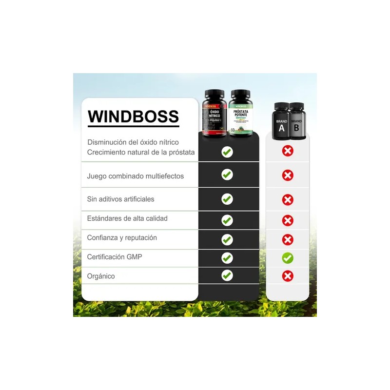 Windboss Mens Health Combo Apoyo Salud Mascul