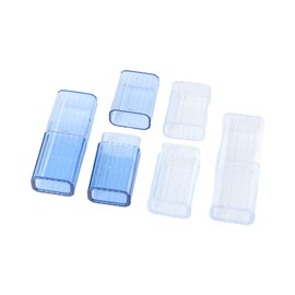 4 Pcs Plastic Project Storage Case Portable Creative Transparent Toothpick Holder Cotton Swab Box Dispenser Container
