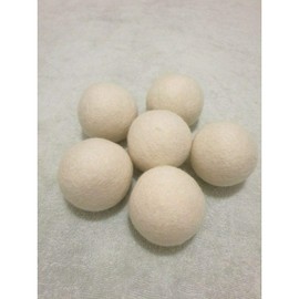 100% Natural Wool Dryer Balls Hand Made Engergy Saving 1000 Loads XL 7.5cm 6 Balls