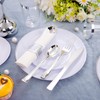 KIRE 350 PCS Plastic Dinnerware Set For 50 Guests -