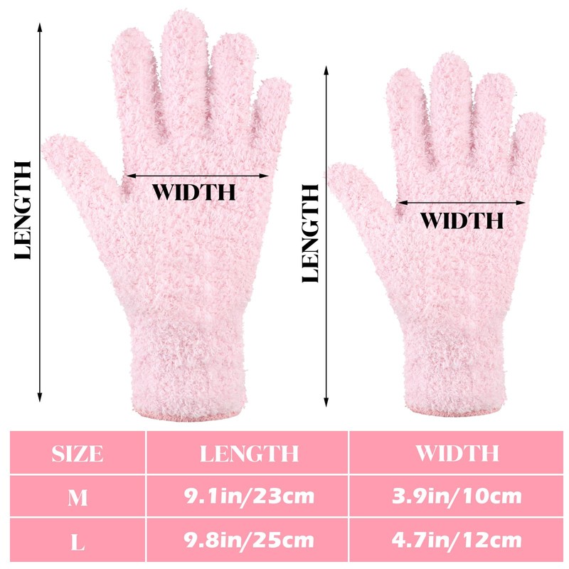 Bencailor 6 Pairs Microfiber Dusting Gloves, Dusting Cleaning Gloves Microfiber