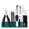 16pcs Pedicure Tools Set Callus Remover Stainless Steel Foot Care