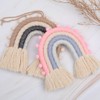 WOWOWO Rainbow Handmade Woven Nordic Children's Room Wall Hanging Home