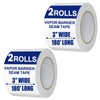 Bghdas 2 Roll Vapor Barrier Tape, 3" Wide x 180'