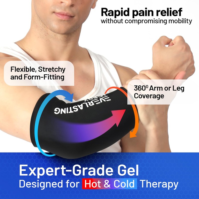 EverlastingIce Knee Ice Pack Wrap Compression Sleeve for Injuries |