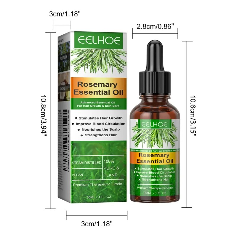 Aceite Esencial Romero Eelhoe Para Crecimiento Cap