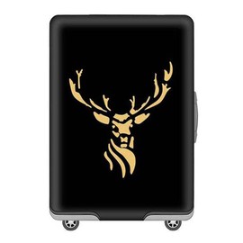 Suitcase Cover Elastic Suitcase Cover Bamboo Carbon Fibre 18-32 Inch Suitcase Protective Cover Luggage Cover Travel Suitcase Cover Suitcase Protector Luggage Cover Luggage Cover, Golden Horn Deer,