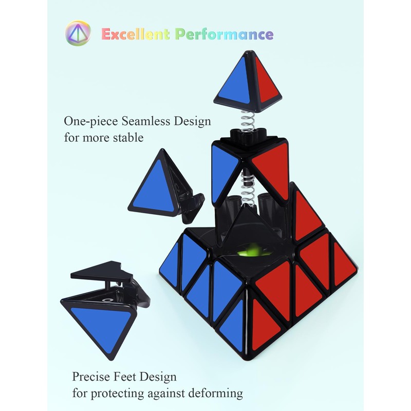 ROXENDA Speed Rubik's Cube Set, 2 x 2 3 x