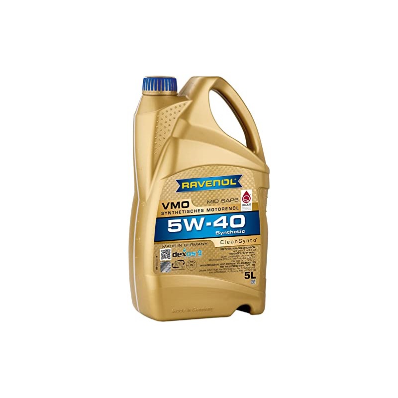 RAVENOL J1A1514 VMO 5W-40 Synthetic Motor Oil (5 Liter)