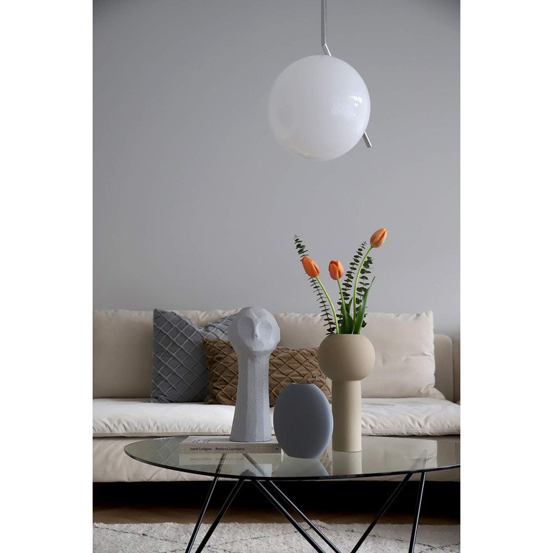 Cooee Design Pastille Vase, Ceramic, Grey, L: 20, W: 6,